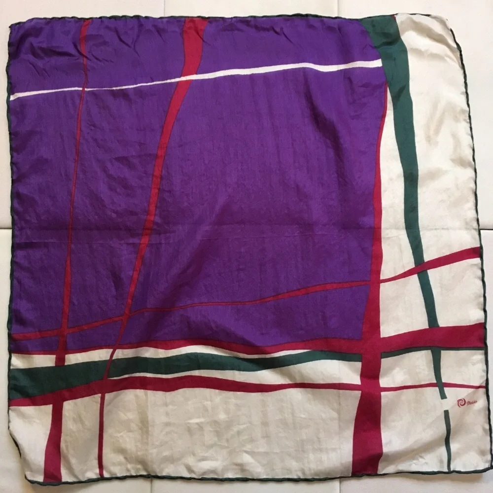 Vakko 100% Silk square-shaped Scarf